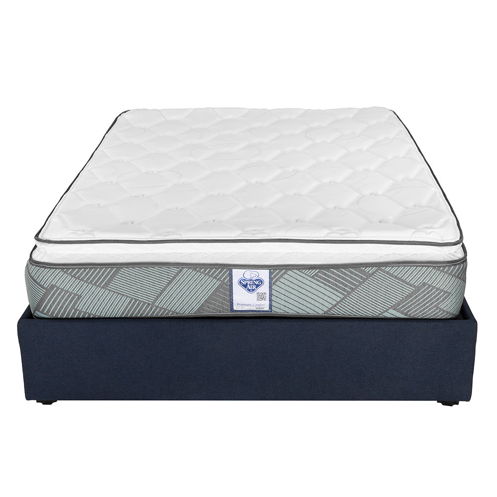 Colchón Spring Air Baggio con Base Cama con Ropa de Cama