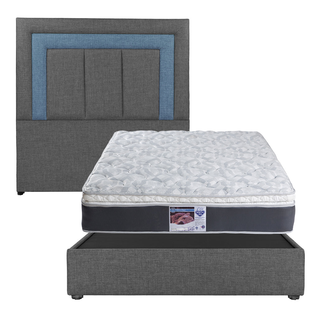 Cabecera Dicasa Bora con Base Cama con Colchón