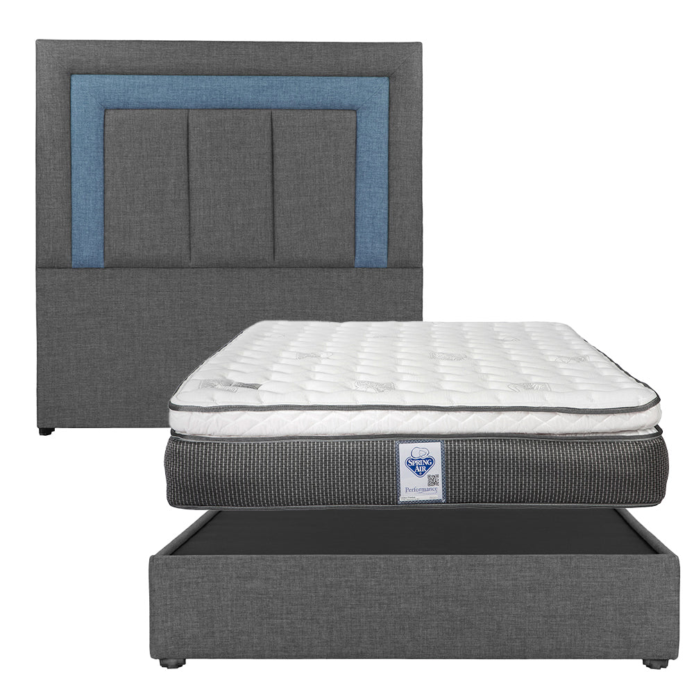 Cabecera Dicasa Bora con Base Cama con Colchón
