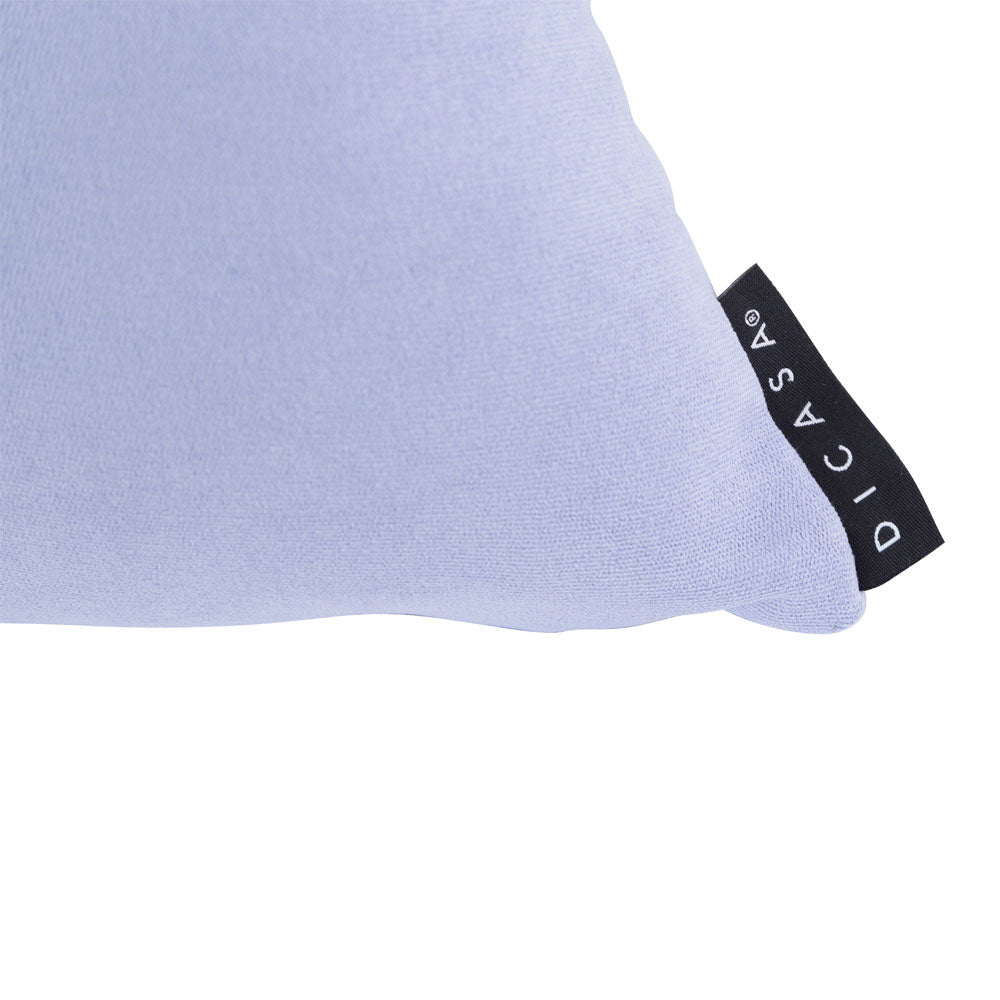 Set de 3 Cojines Dicasa 2 Zita Blanco y 1 Delta Lila