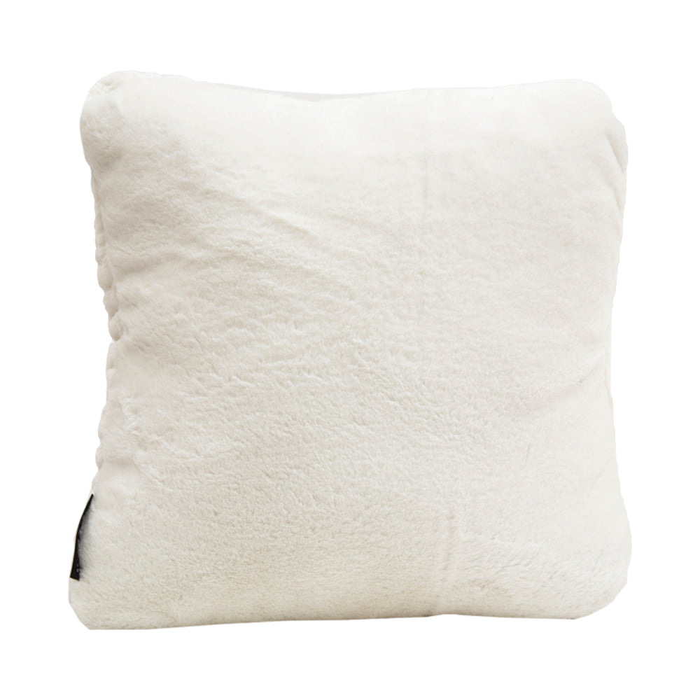 Set de 3 Cojines Dicasa 2 Zita Blanco y 1 Delta Lila