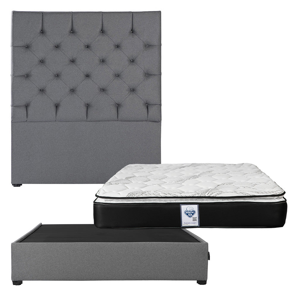 Cabecera Dicasa Capri con Base Cama con Colchón