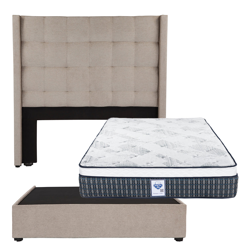 Cabecera Dicasa Titan con Base Cama con Colchón