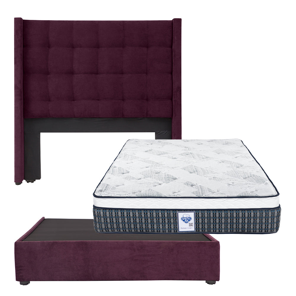 Cabecera Dicasa Titan con Base Cama con Colchón