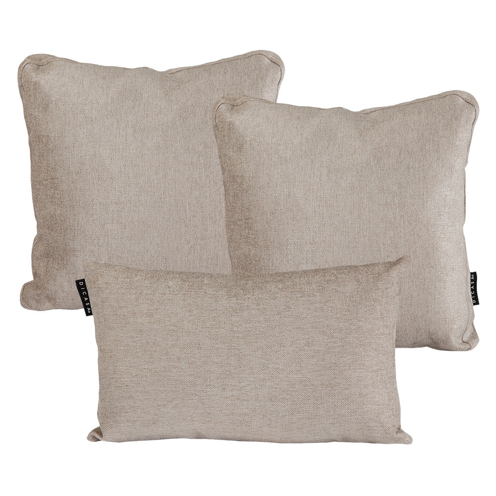 Set de 3 Cojines Dicasa Zita y Delta