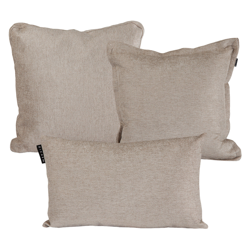 Set de 3 Cojines Dicasa Kappa, Zita y Delta