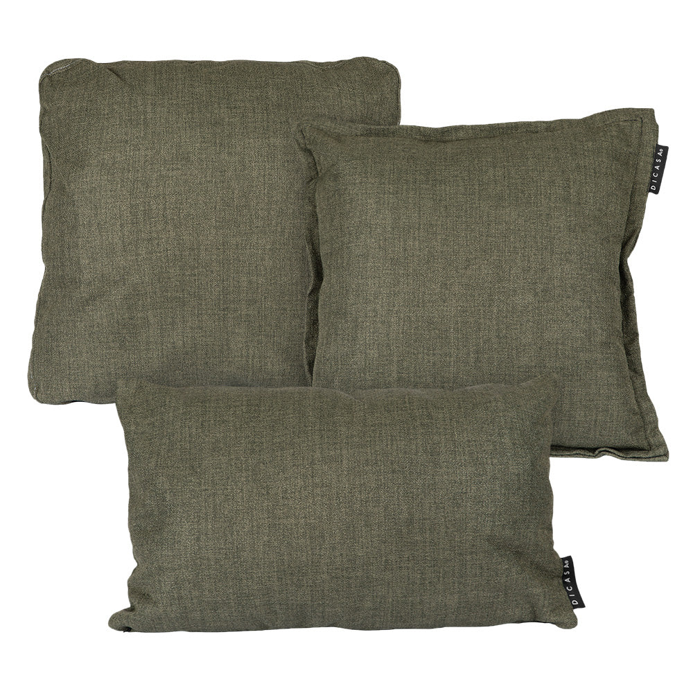 Set de 3 Cojines Dicasa Kappa, Zita y Delta