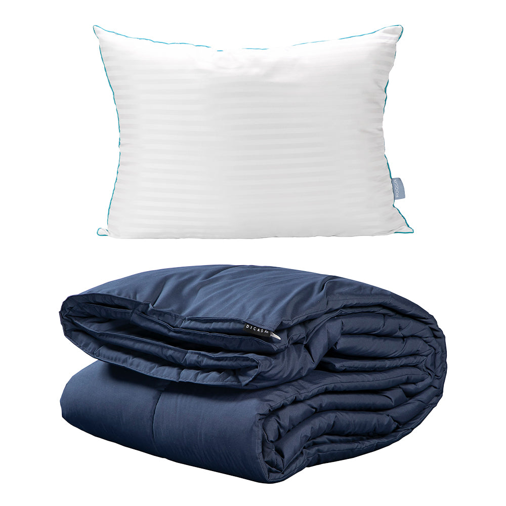 Edredón Dicasa Homy Azul Marino con Ropa de Cama