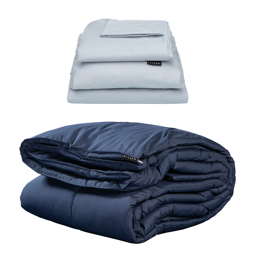 Edredón Dicasa Homy Azul Marino con Ropa de Cama