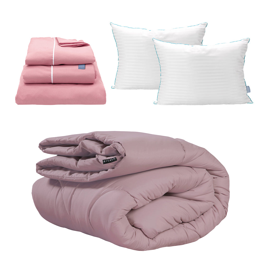 Edredon Dicasa Homy Lila con Ropa de Cama
