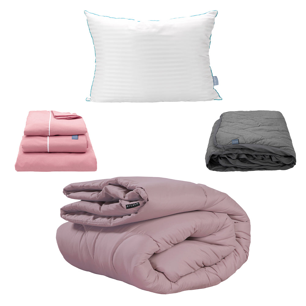 Edredon Dicasa Homy Lila con Ropa de Cama