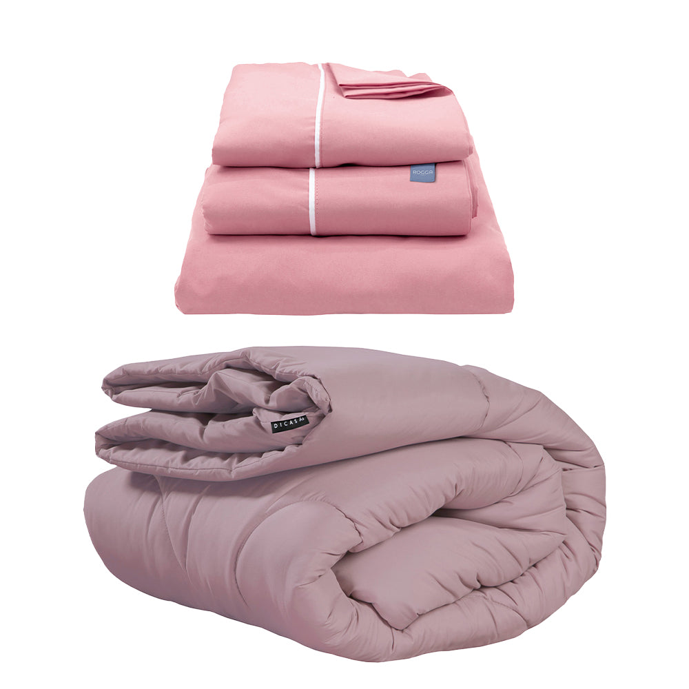 Edredon Dicasa Homy Lila con Ropa de Cama