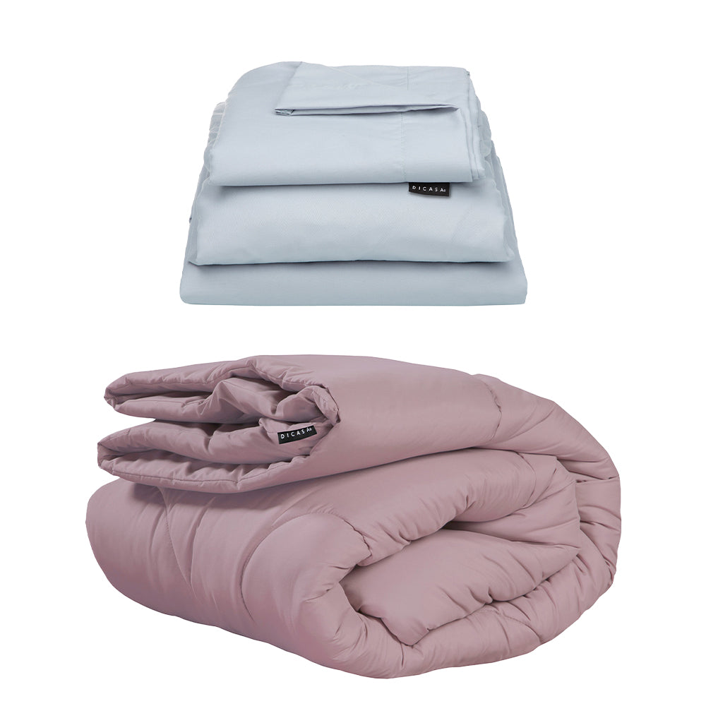 Edredon Dicasa Homy Lila con Ropa de Cama