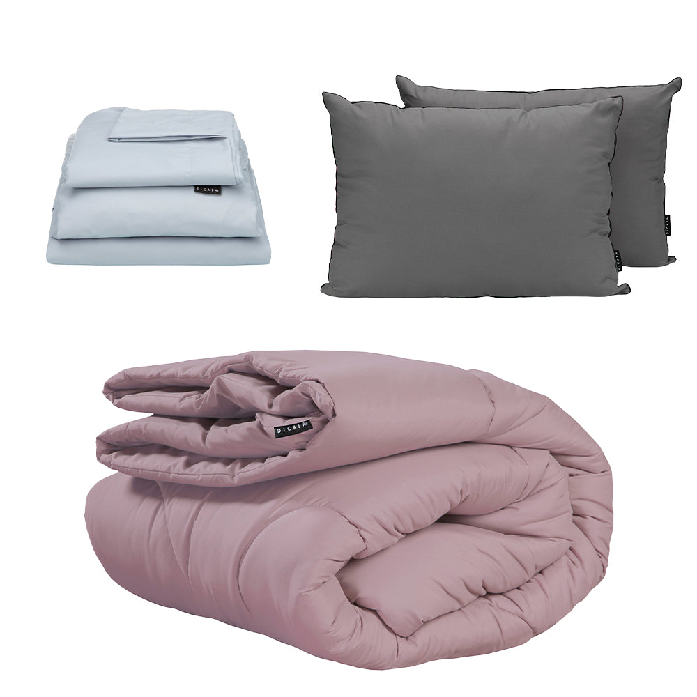 Edredon Dicasa Homy Lila con Ropa de Cama
