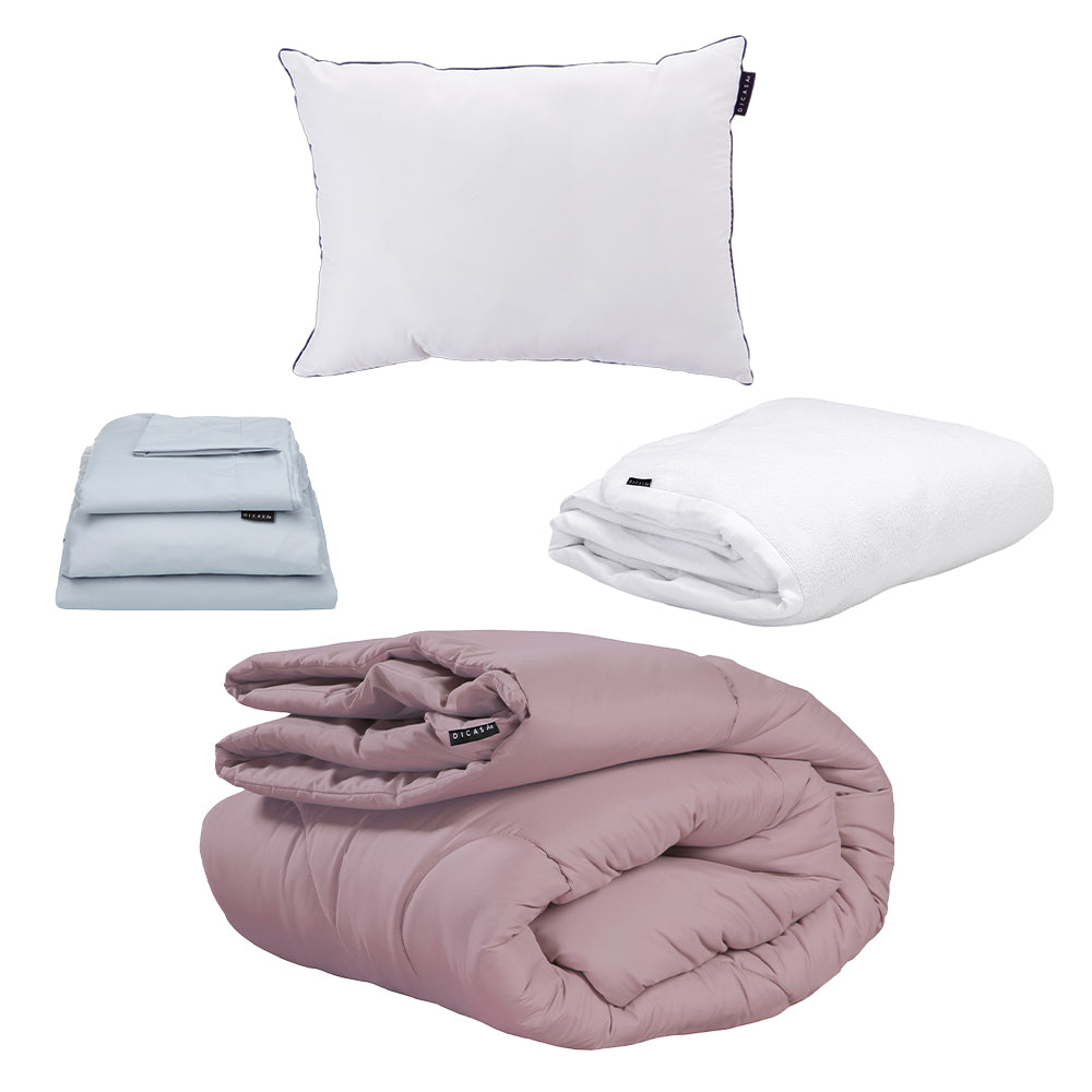 Edredon Dicasa Homy Lila con Ropa de Cama