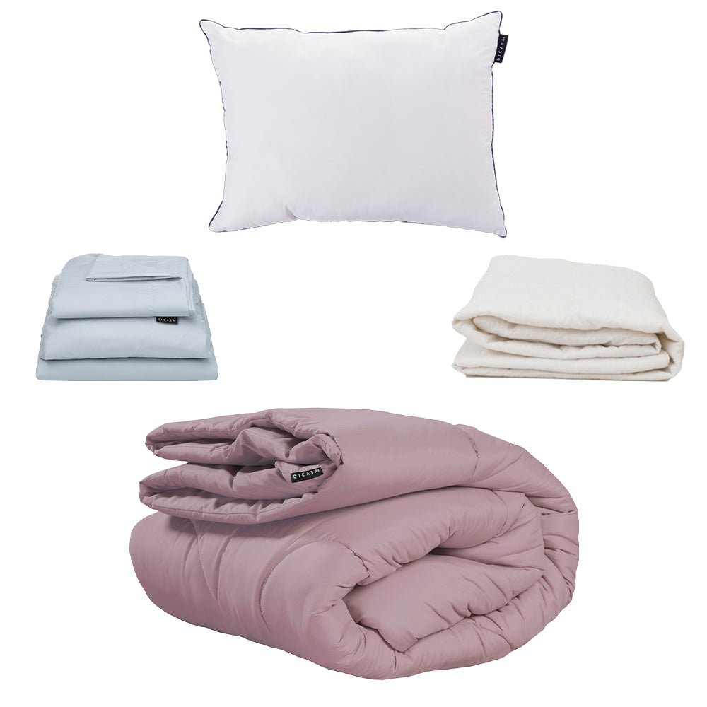 Edredon Dicasa Homy Lila con Ropa de Cama