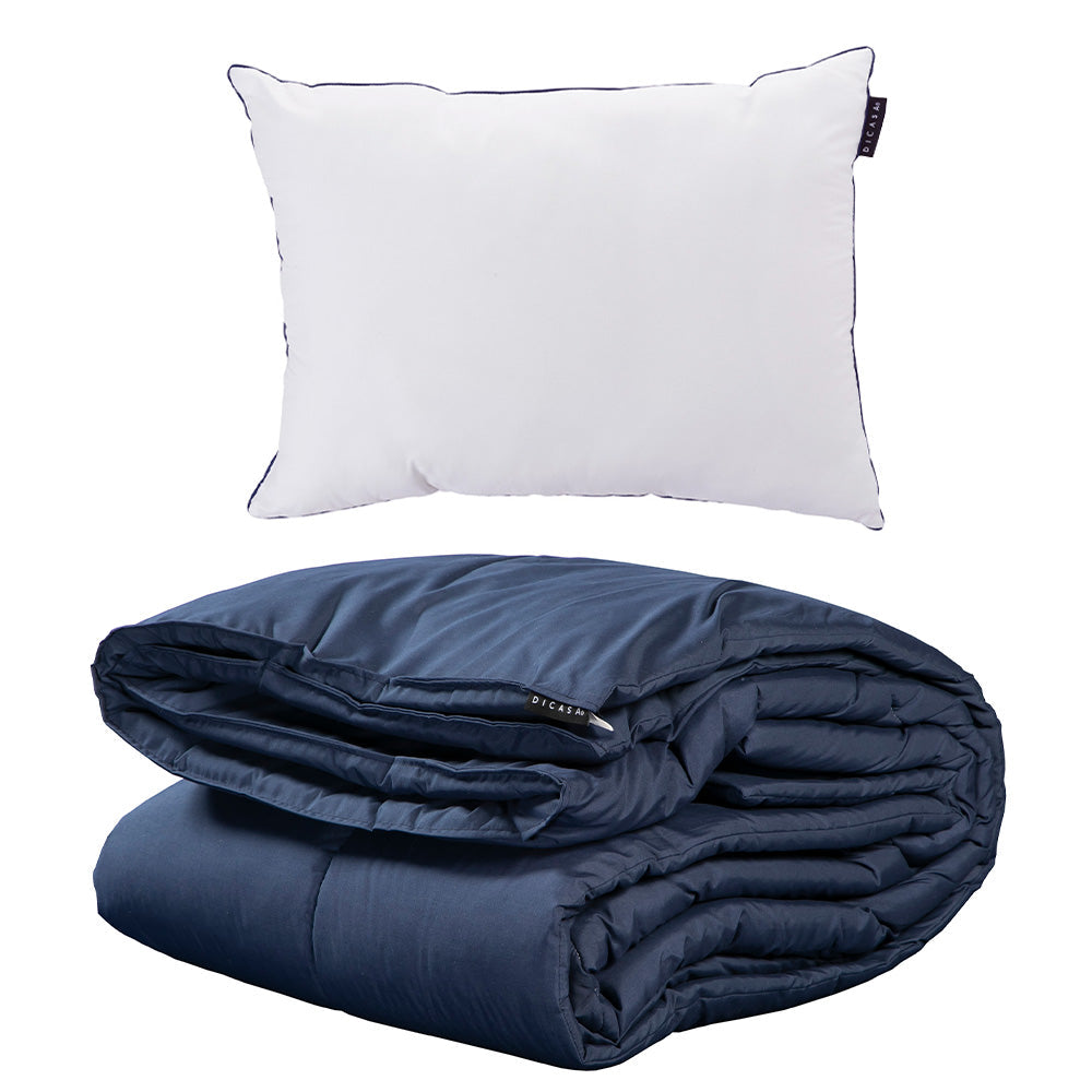 Edredón Dicasa Homy Azul Marino con Ropa de Cama