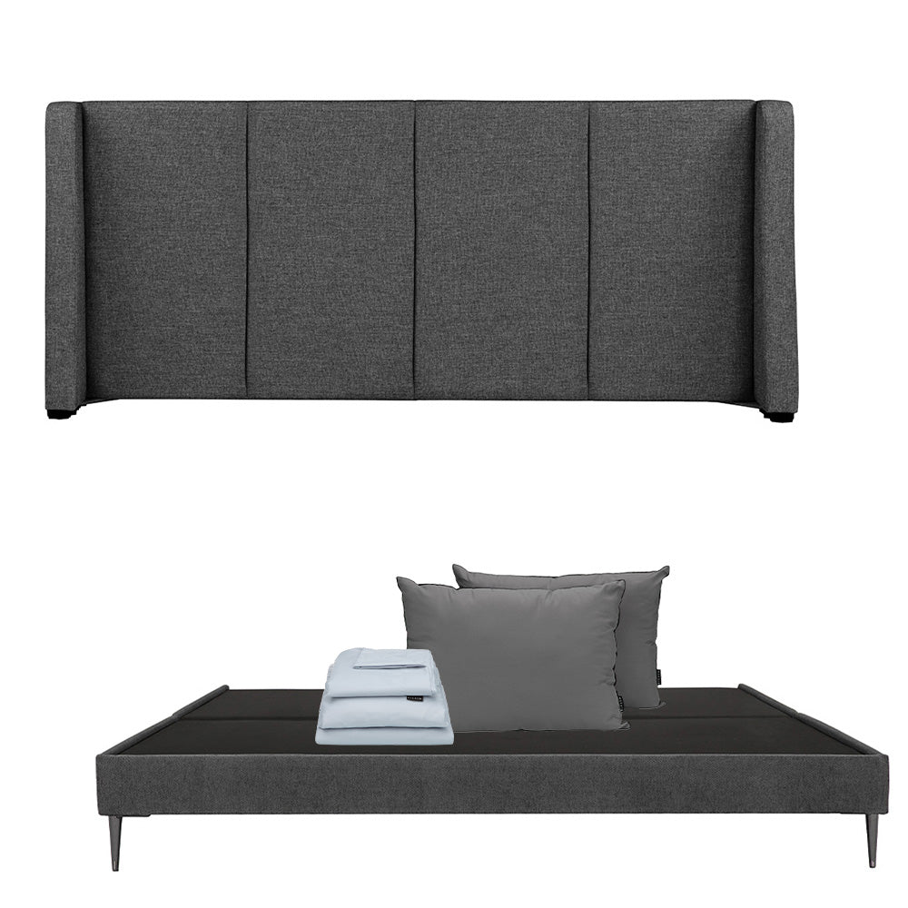 Cabecera Dicasa Milan con Base Slim con Ropa de Cama