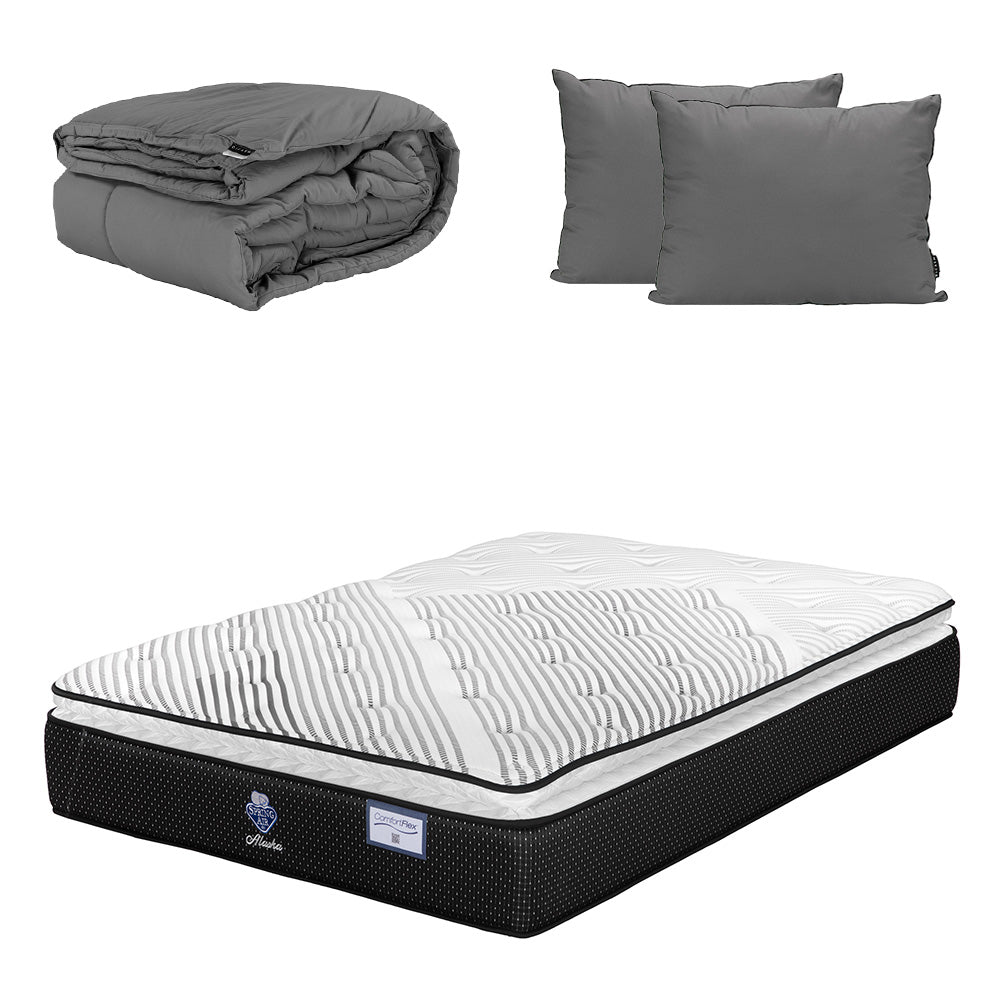 Colchón Spring Air Alaska con Ropa de Cama