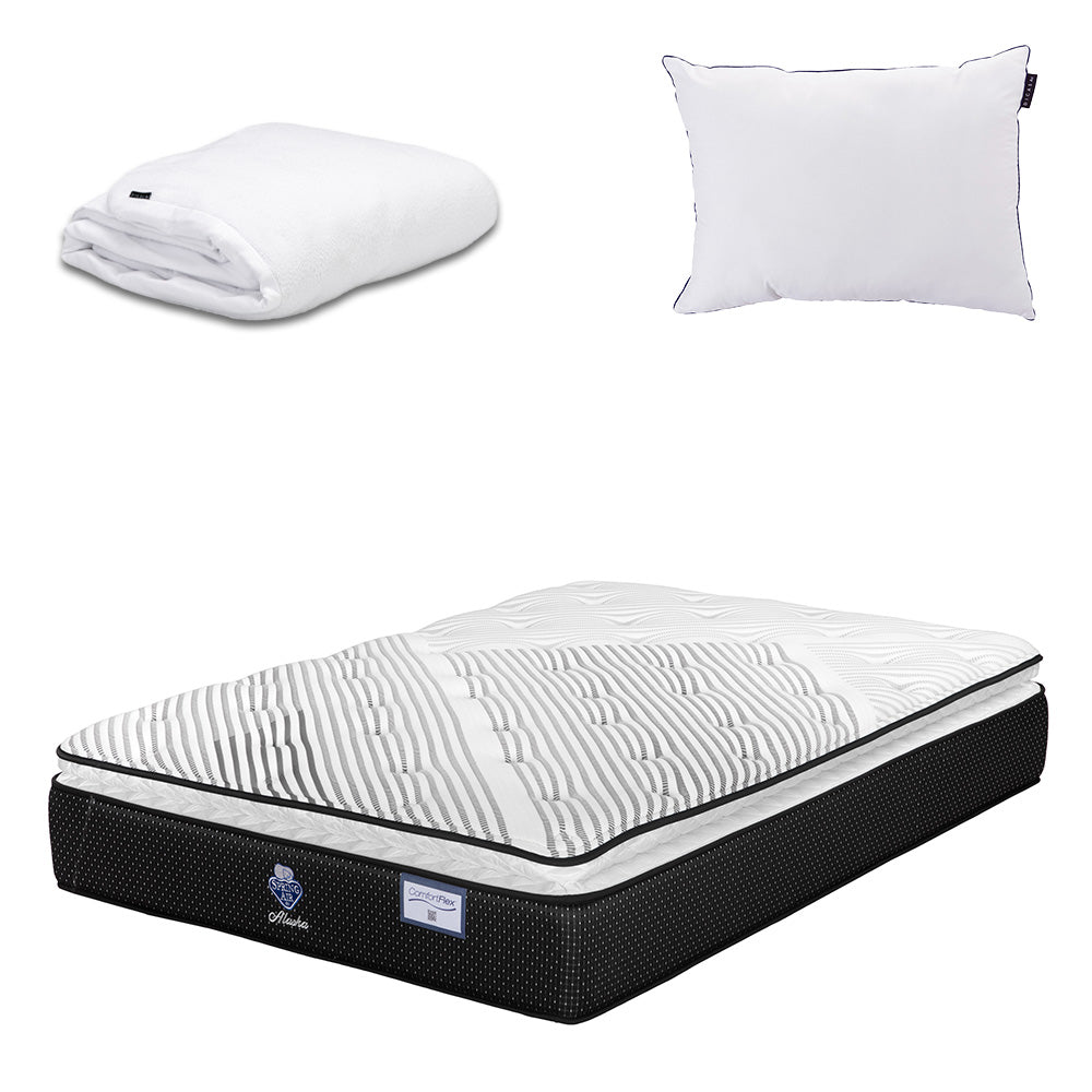 Colchón Spring Air Alaska con Ropa de Cama