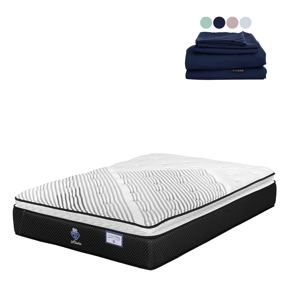 Colchón Spring Air Alaska con Ropa de Cama