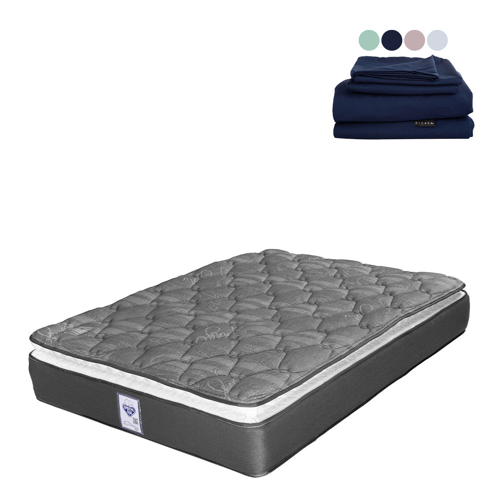 Colchón Spring Air Aries con Ropa de Cama