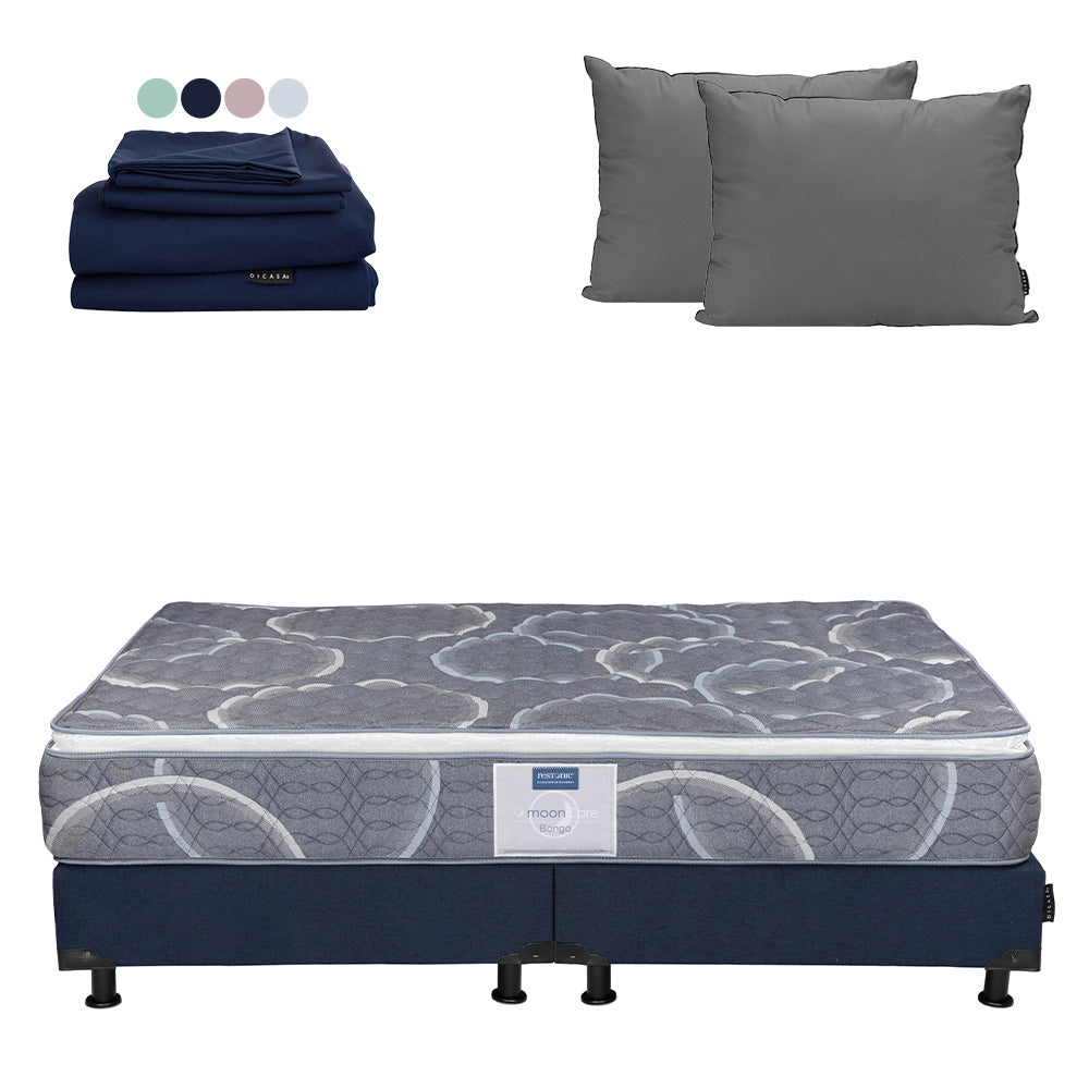 Colchón Dicasa Bongo con Box con Ropa de Cama