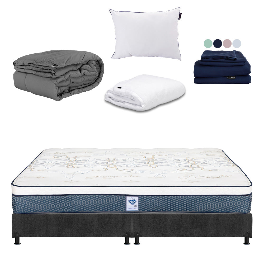 Colchón Spring Air Cantabria con Box con Ropa de Cama