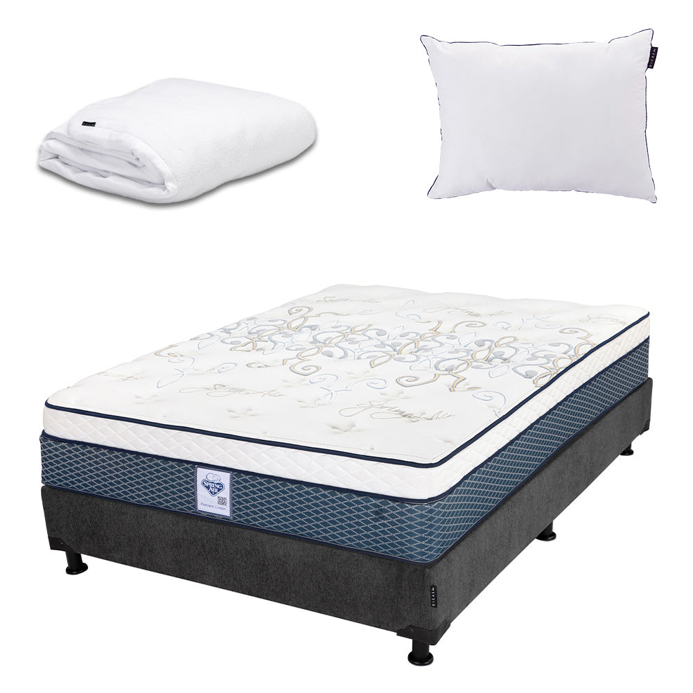 Colchón Spring Air Cantabria con Box con Ropa de Cama