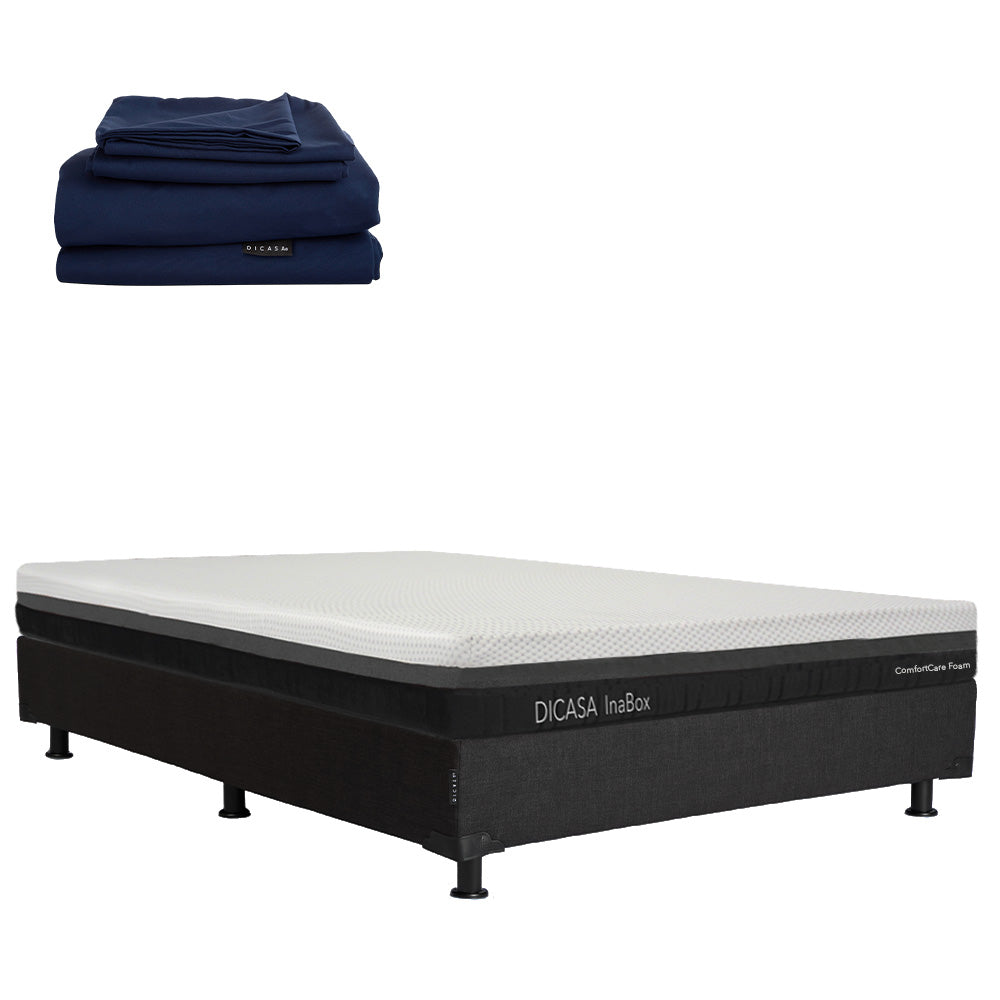 Colchón en caja Dicasa InaBox con Box con Ropa de Cama