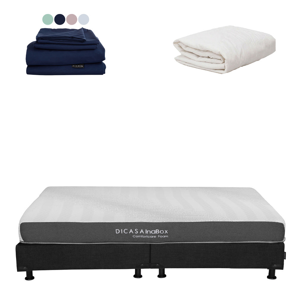 Colchón en caja Dicasa InaBox con Box con Ropa de Cama