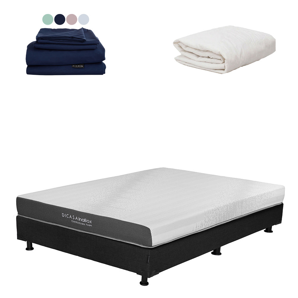 Colchón en caja Dicasa InaBox con Box con Ropa de Cama