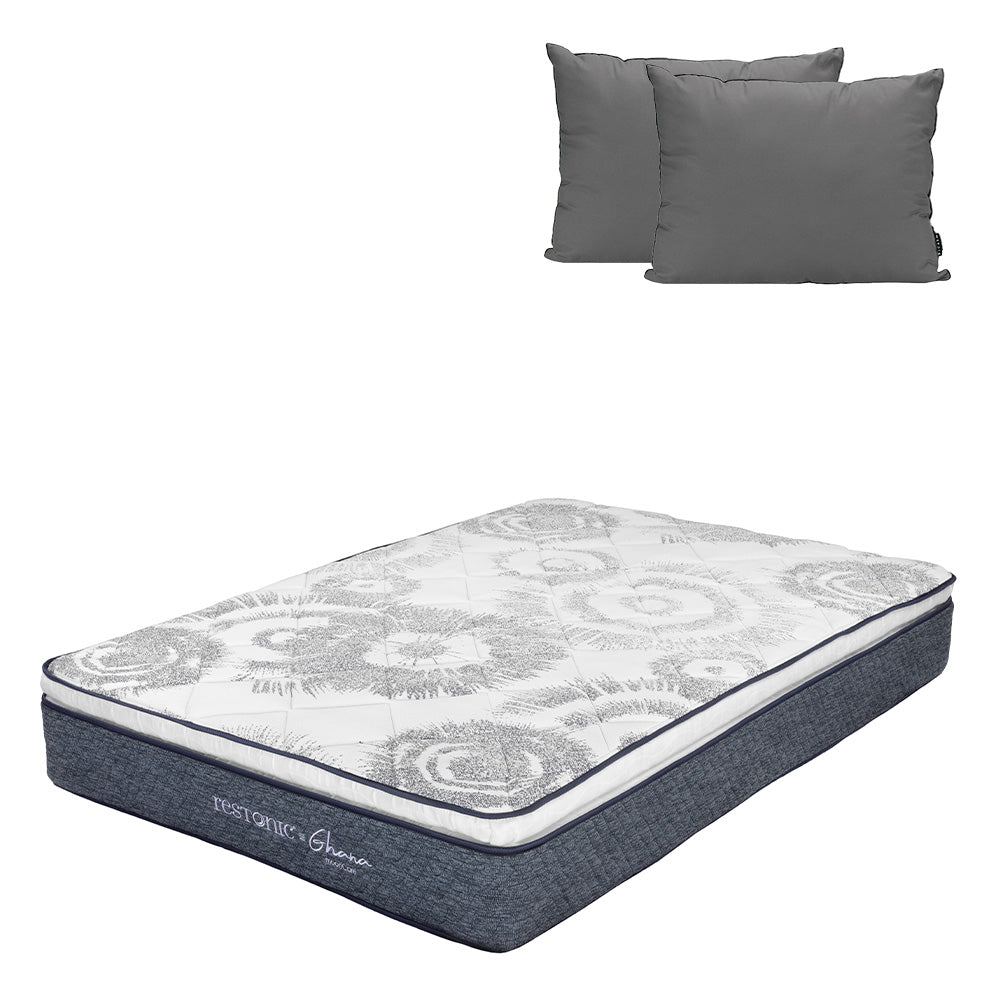Colchón Restonic Ghana Con Ropa de Cama