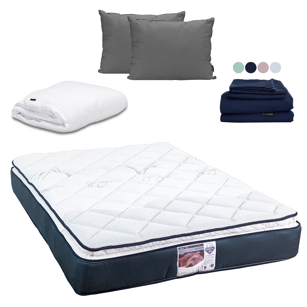 Colchón Spring Air Monaco con Ropa de Cama