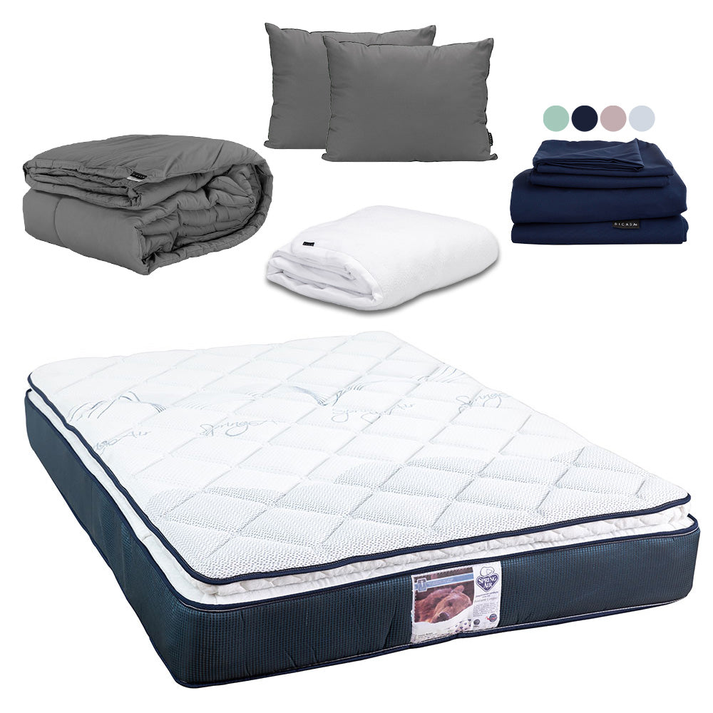 Colchón Spring Air Monaco con Ropa de Cama