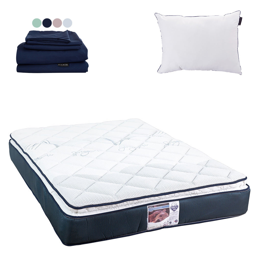 Colchón Spring Air Monaco con Ropa de Cama