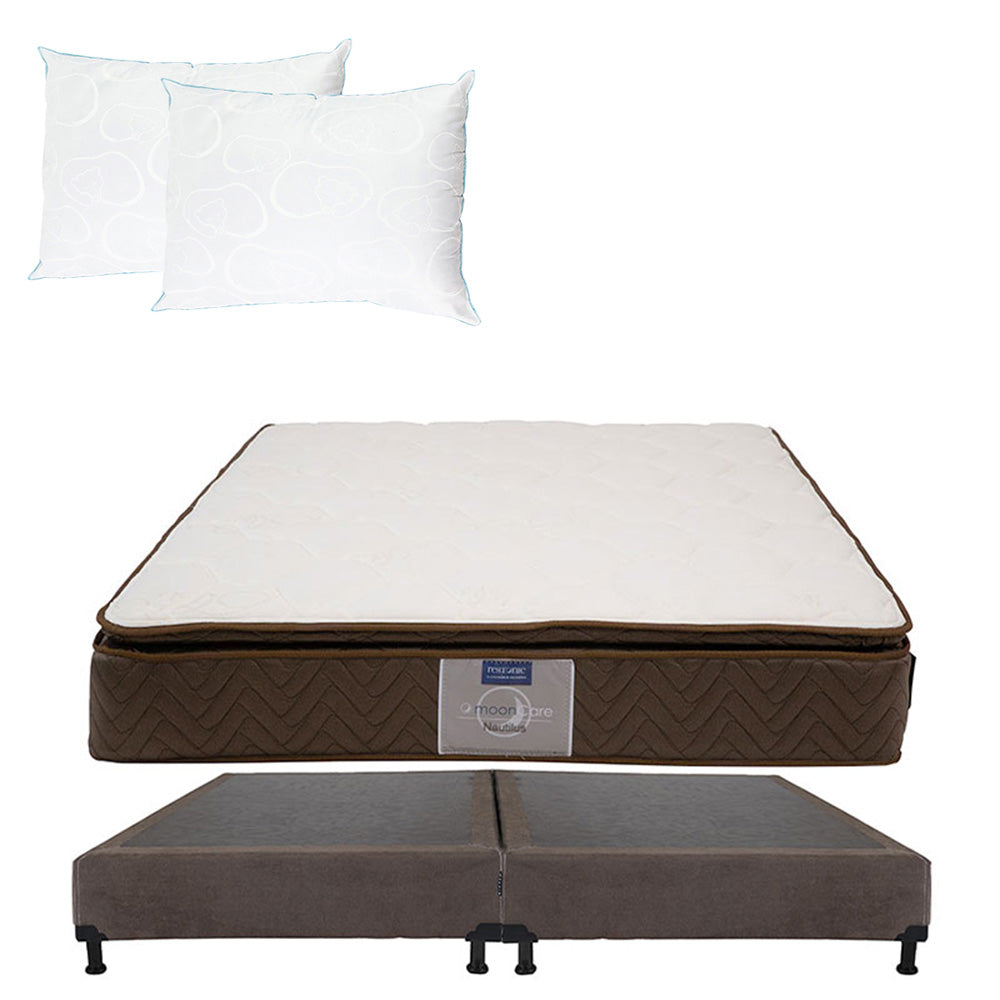 Colchón Restonic Nautilus con Box con Ropa de Cama