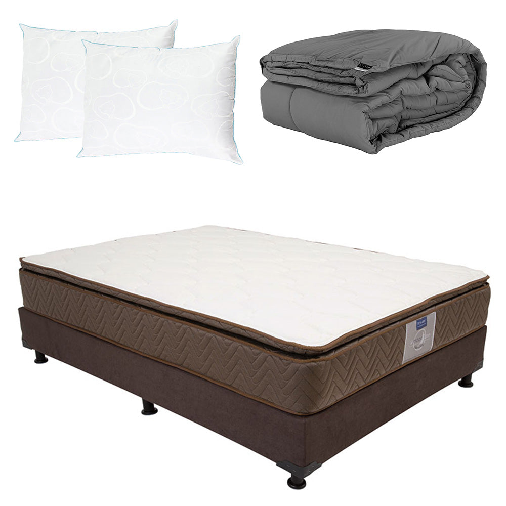 Colchón Restonic Nautilus con Box con Ropa de Cama