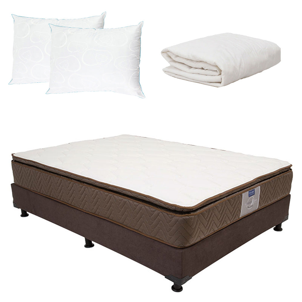 Colchón Restonic Nautilus con Box con Ropa de Cama