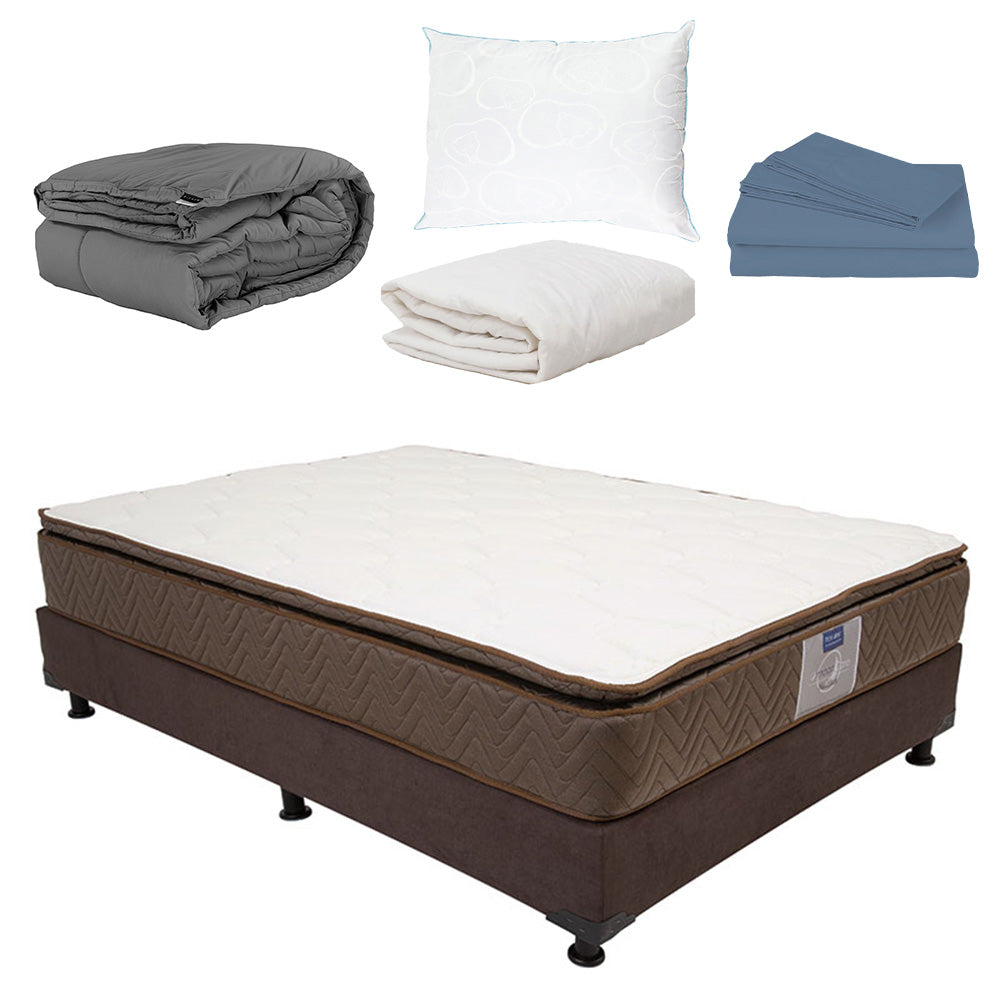 Colchón Restonic Nautilus con Box con Ropa de Cama