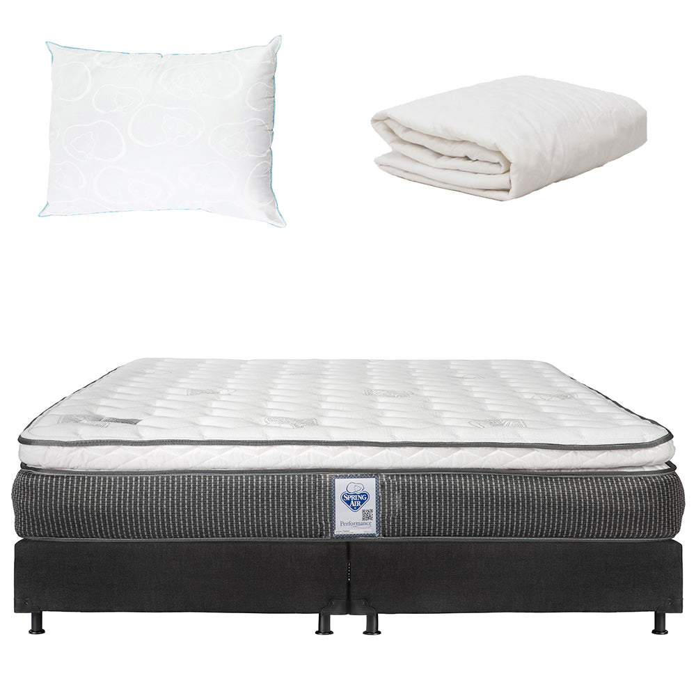 Colchón Spring Air Phantom con Box con Ropa de Cama