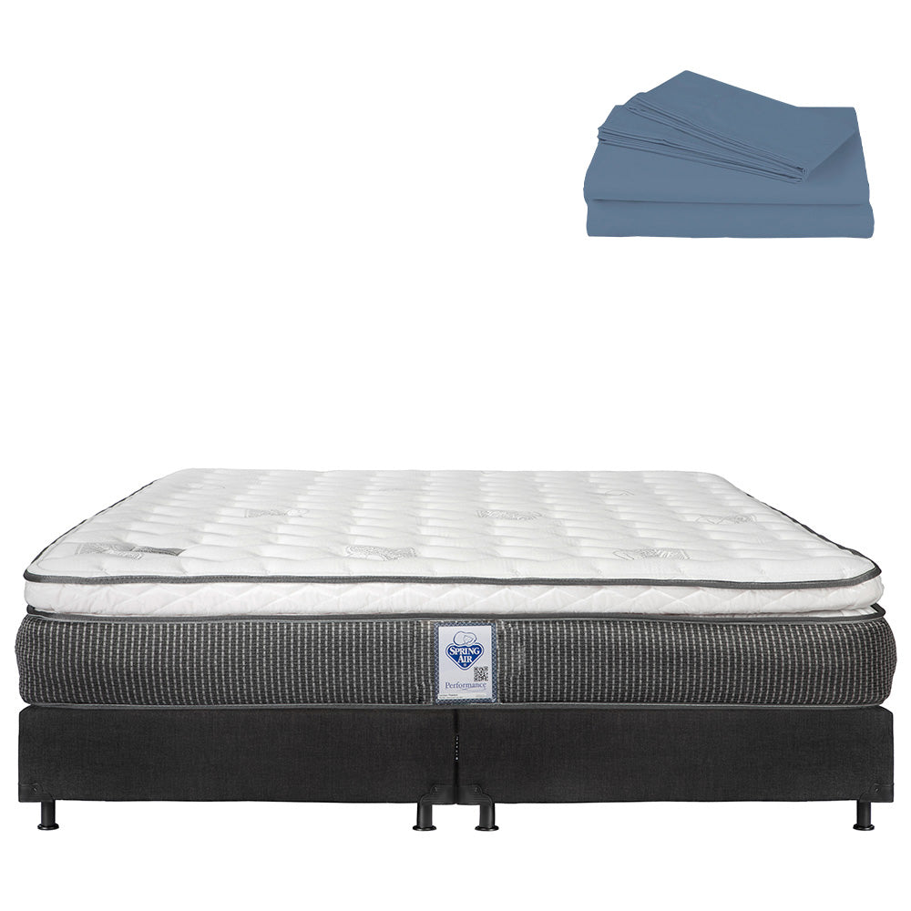 Colchón Spring Air Phantom con Box con Ropa de Cama