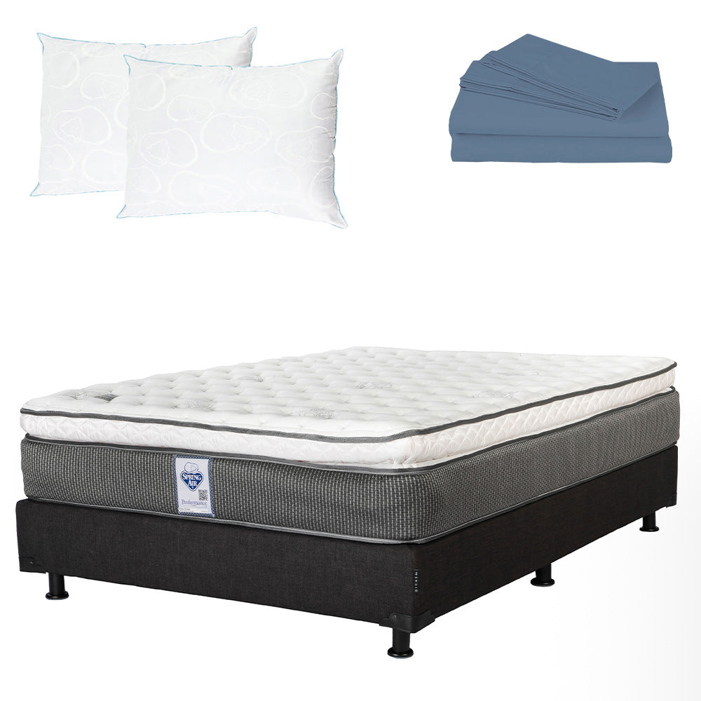 Colchón Spring Air Phantom con Box con Ropa de Cama