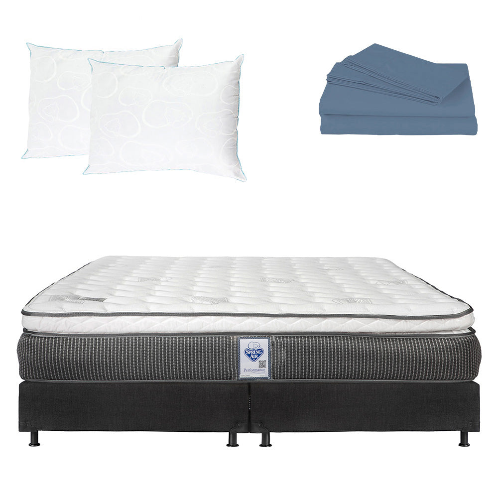 Colchón Spring Air Phantom con Box con Ropa de Cama