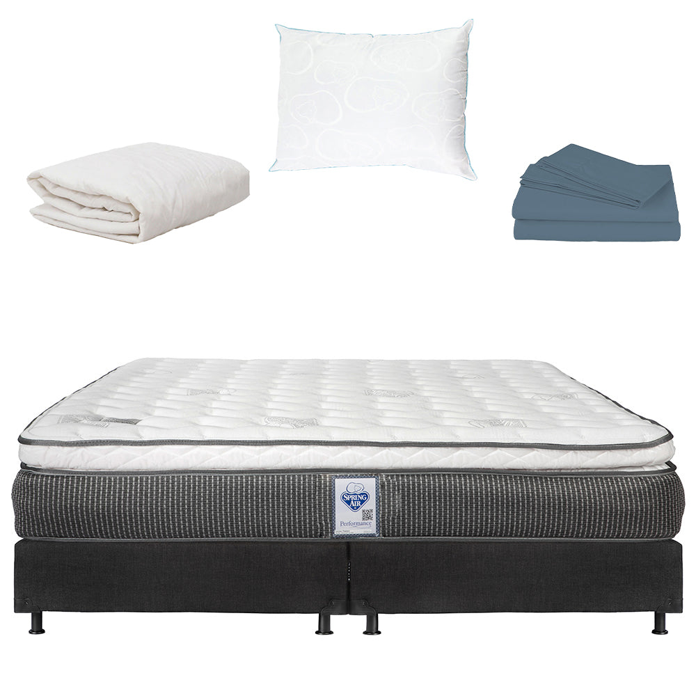 Colchón Spring Air Phantom con Box con Ropa de Cama