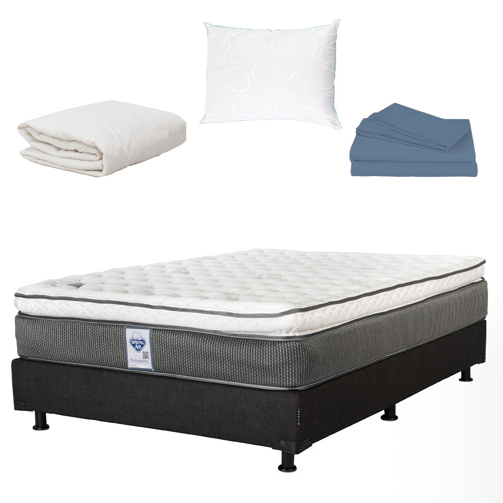 Colchón Spring Air Phantom con Box con Ropa de Cama