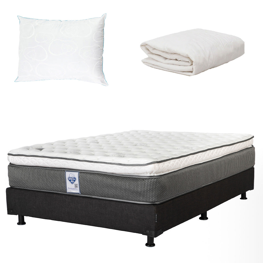 Colchón Spring Air Phantom con Box con Ropa de Cama