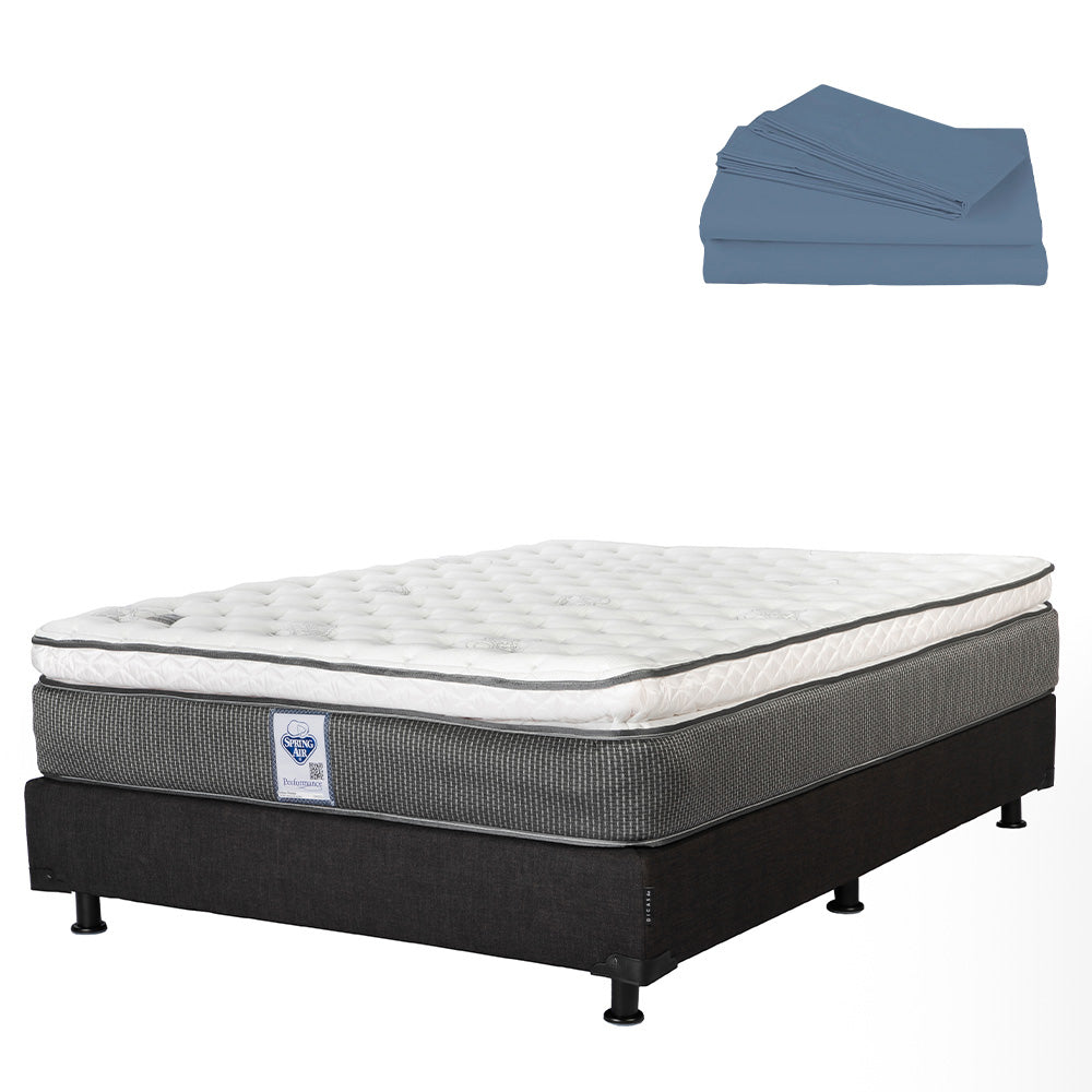 Colchón Spring Air Phantom con Box con Ropa de Cama