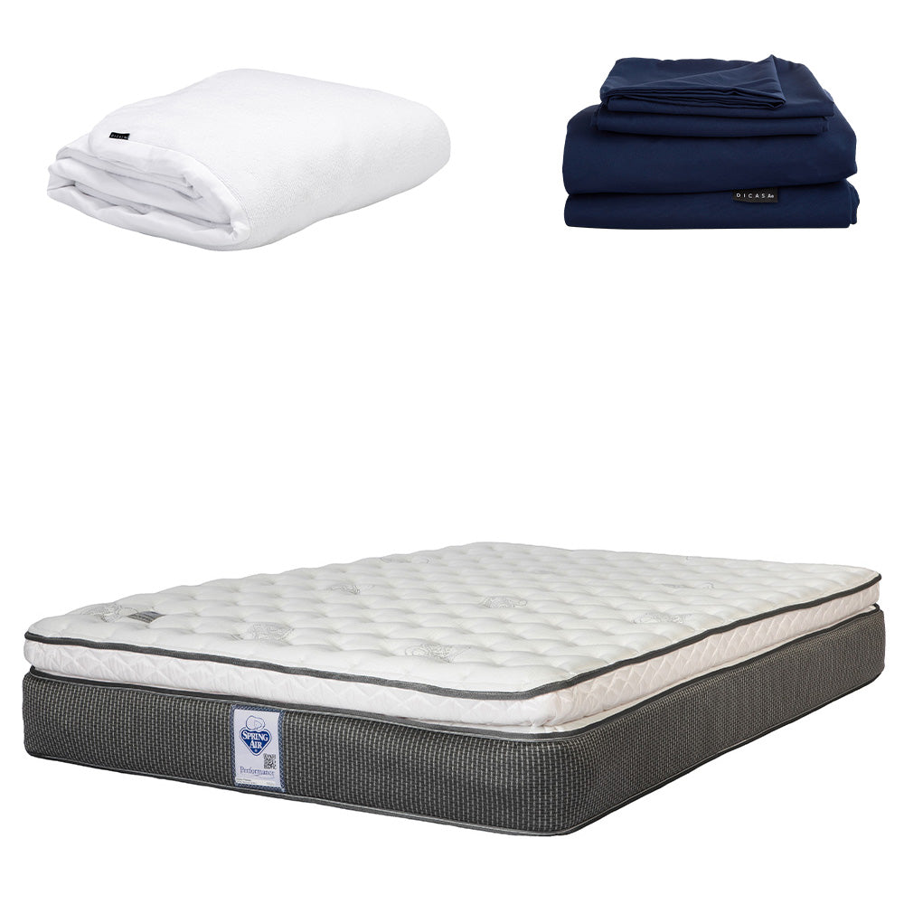 Colchón Spring Air Phantom con Ropa de Cama