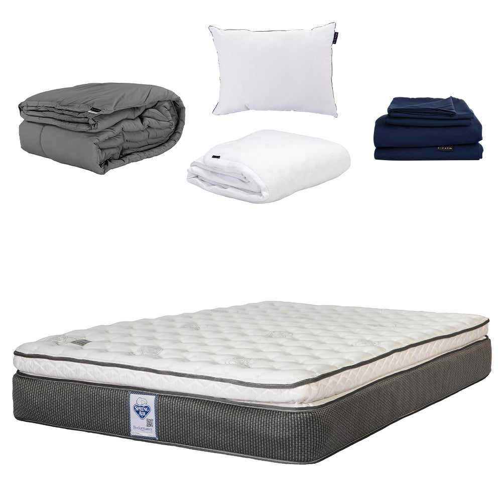 Colchón Spring Air Phantom con Ropa de Cama